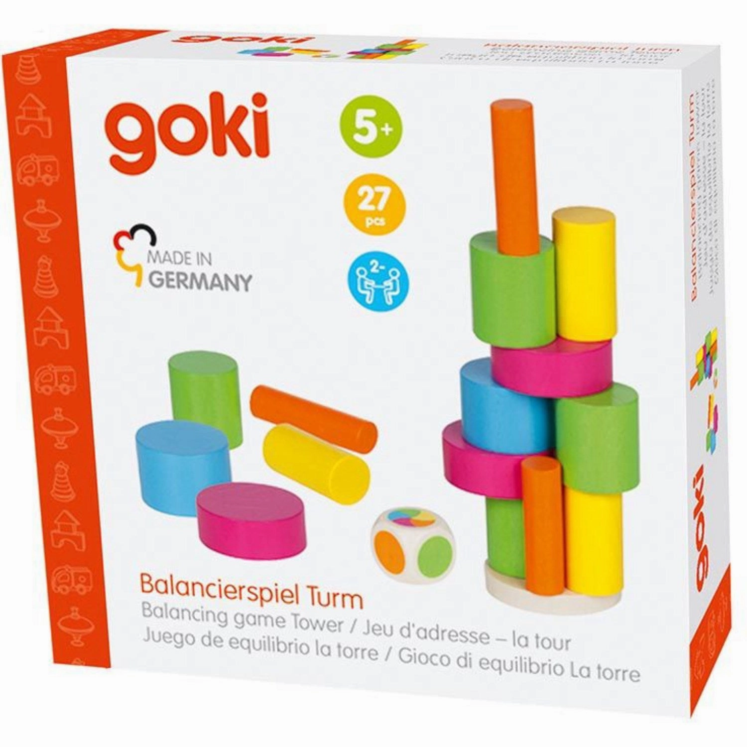 Goki multicolor Balancing Game Tower