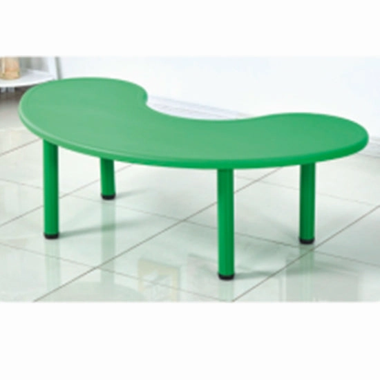 GOLD Indoor Kid's Big Twisted Plastic Table with 4 legs- Green