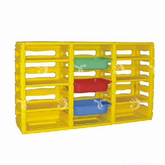 GOLD Kids Yellow Plastic Storage with 5 tray
