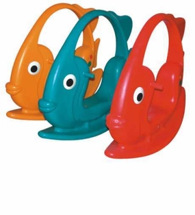 GOLD  Multi Color Outdoor playground - Fish Shaped rocking toy