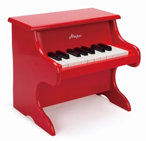 Hape Mini Playful Piano Musical Instrument Red