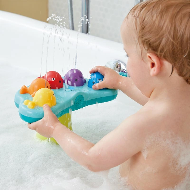 Hape Musical Whale Fountain Bath Toy Blue
