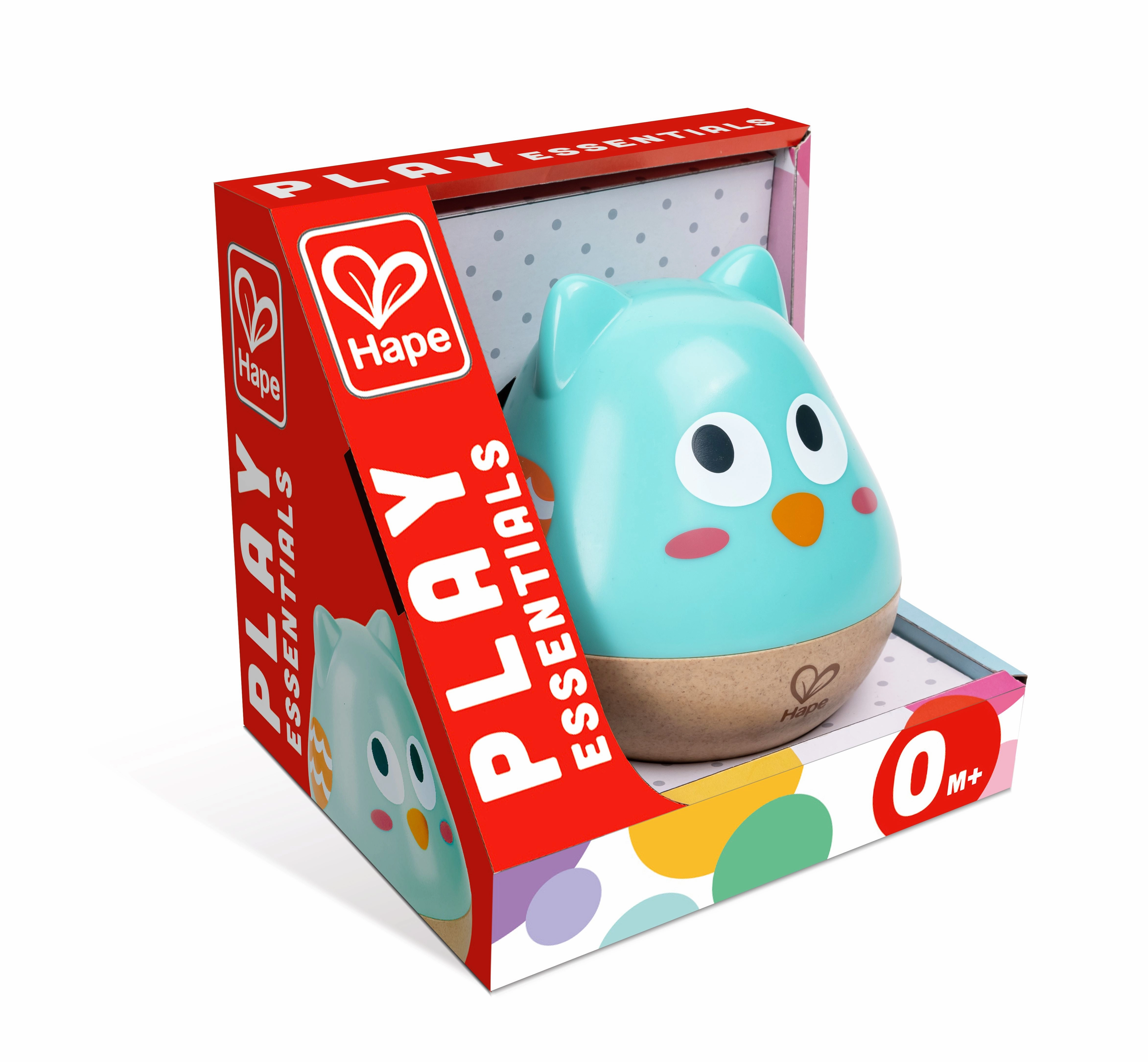 Hape Owl Musical Wobbler, 0M , Blue
