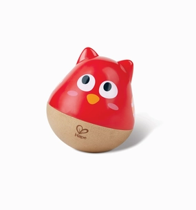 Hape Owl Musical Wobbler, 0M , Red