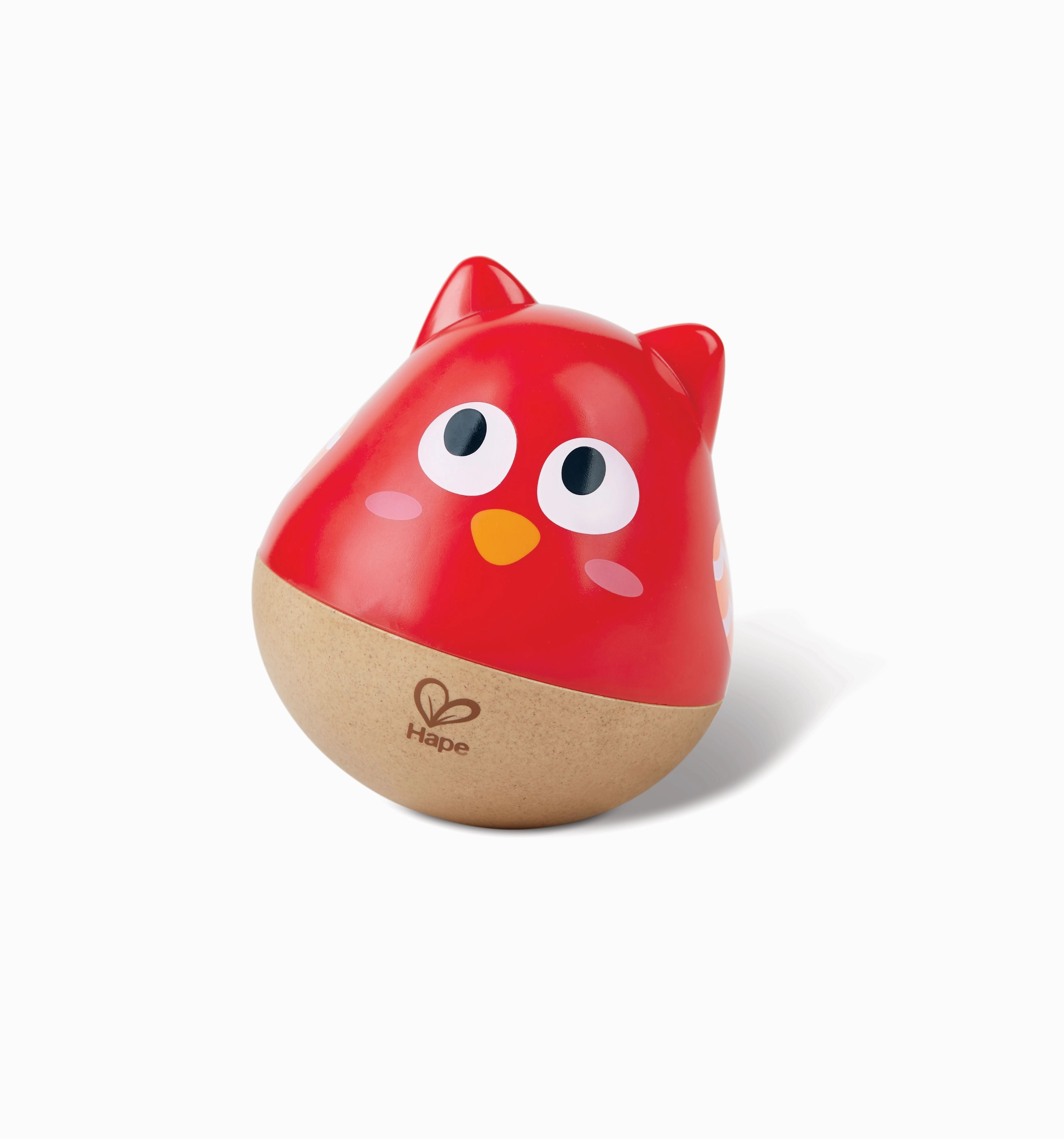 Hape Owl Musical Wobbler, 0M , Red