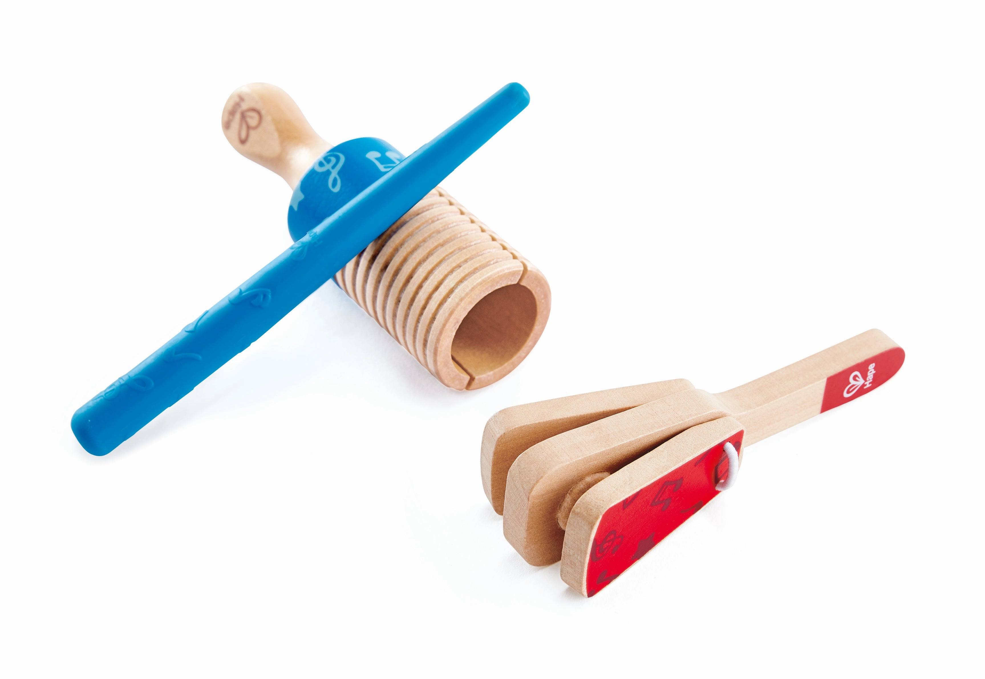 Hape Wooden Percussion Duo Musical Set - 3pcs