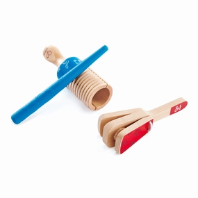 Hape Wooden Percussion Duo Musical Set - 3pcs