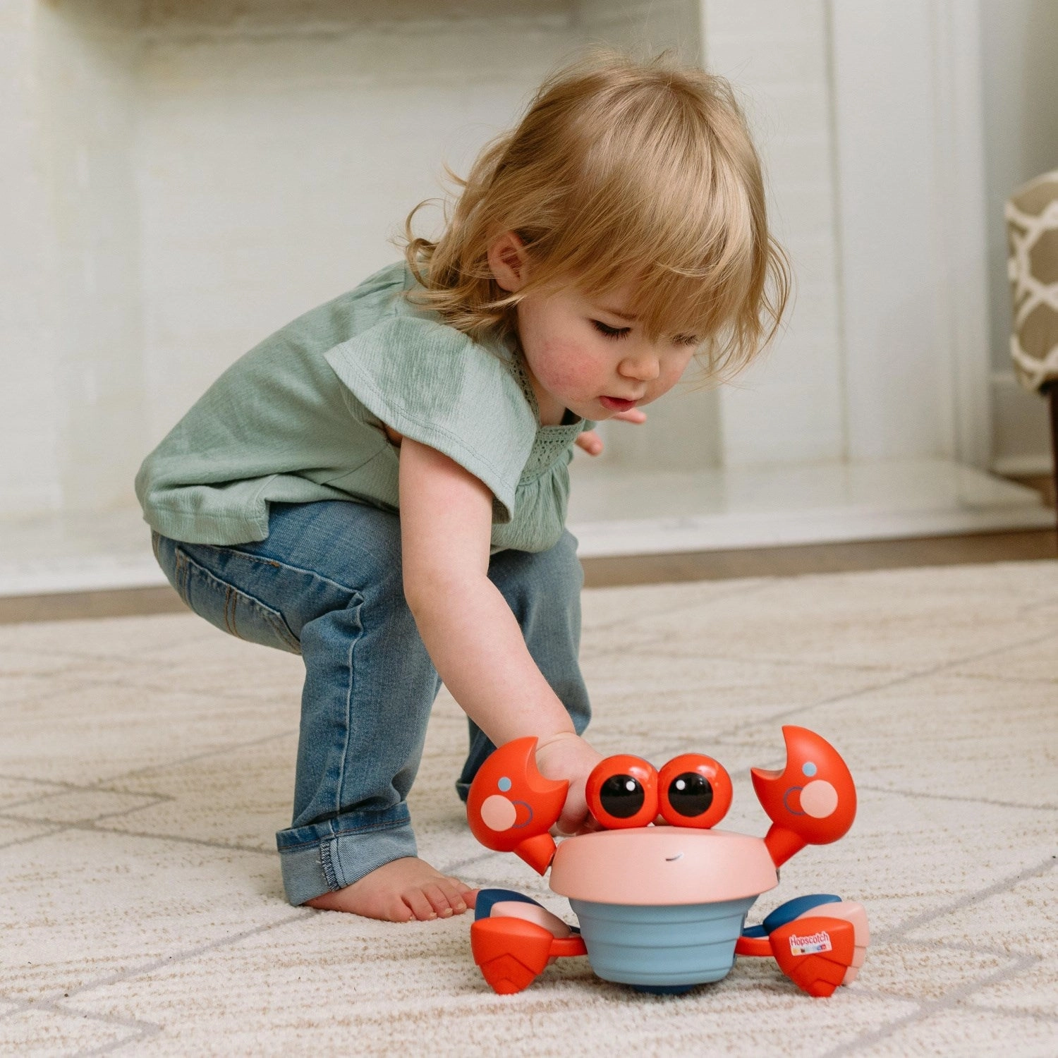 Happy Baby Crawling Crab with Music