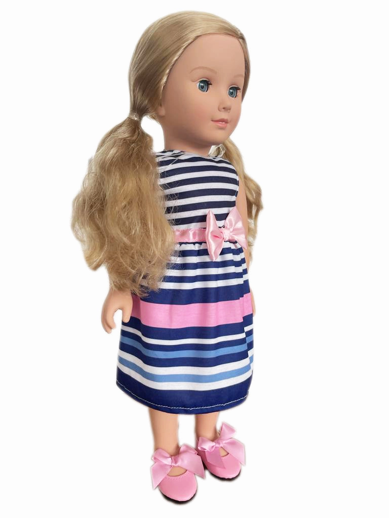 Hayati Girl Doll Sand Bow Dress 18 Inch