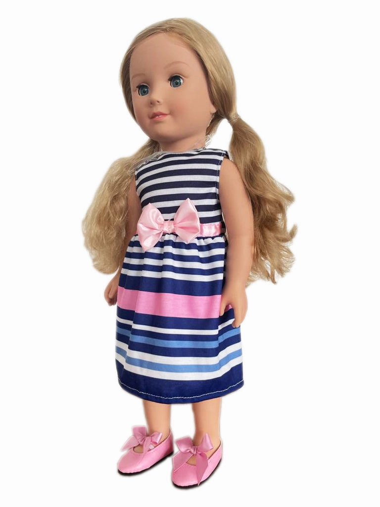 Hayati Girl Doll Sand Bow Dress 18 Inch