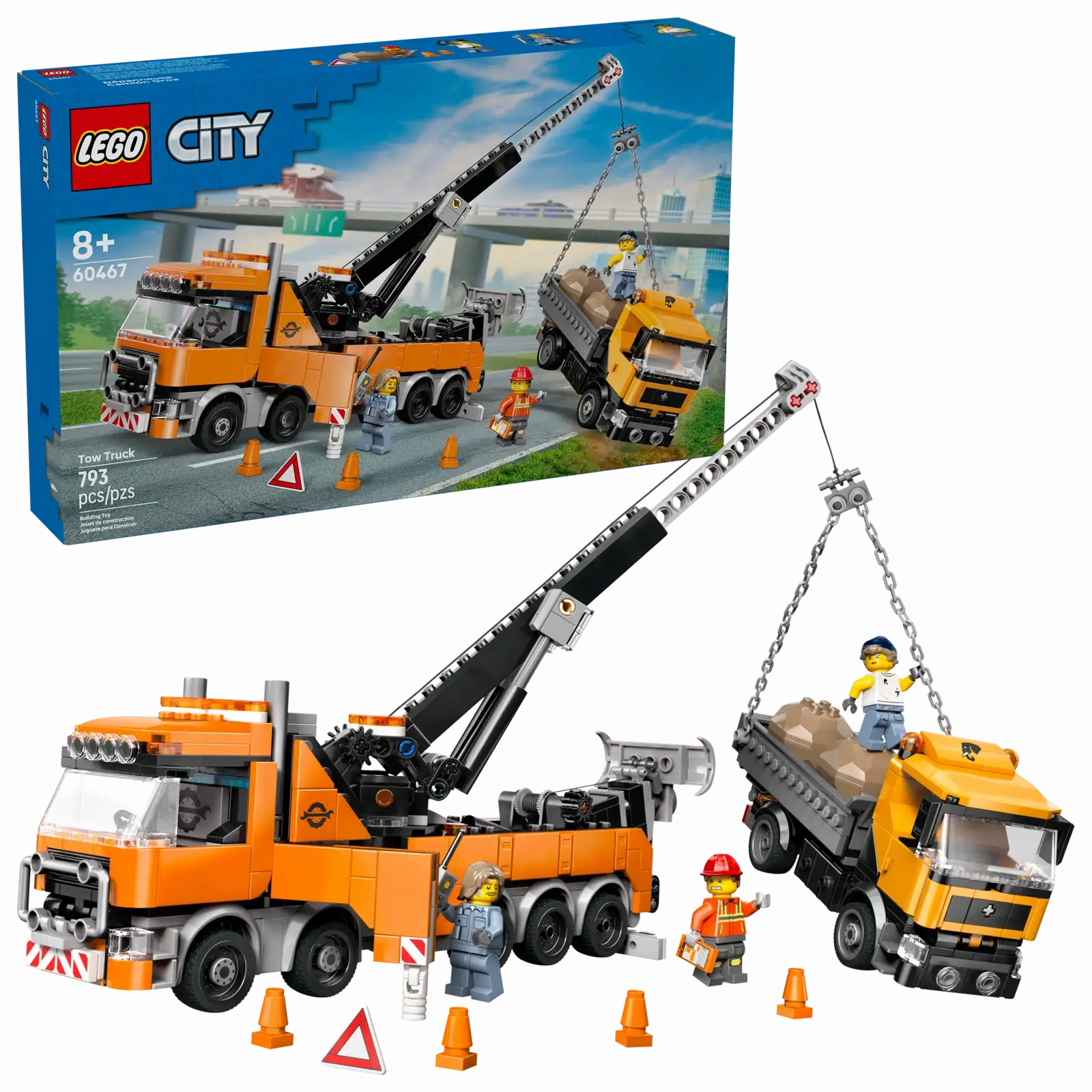 Heavy-Duty Recovery Tow Truck With Crane Lego 60467