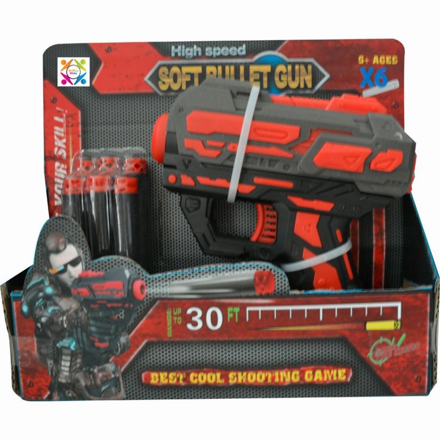 HIGH SPEED PISTOL SOFT BULLET GUN  Roll Up FJ801
