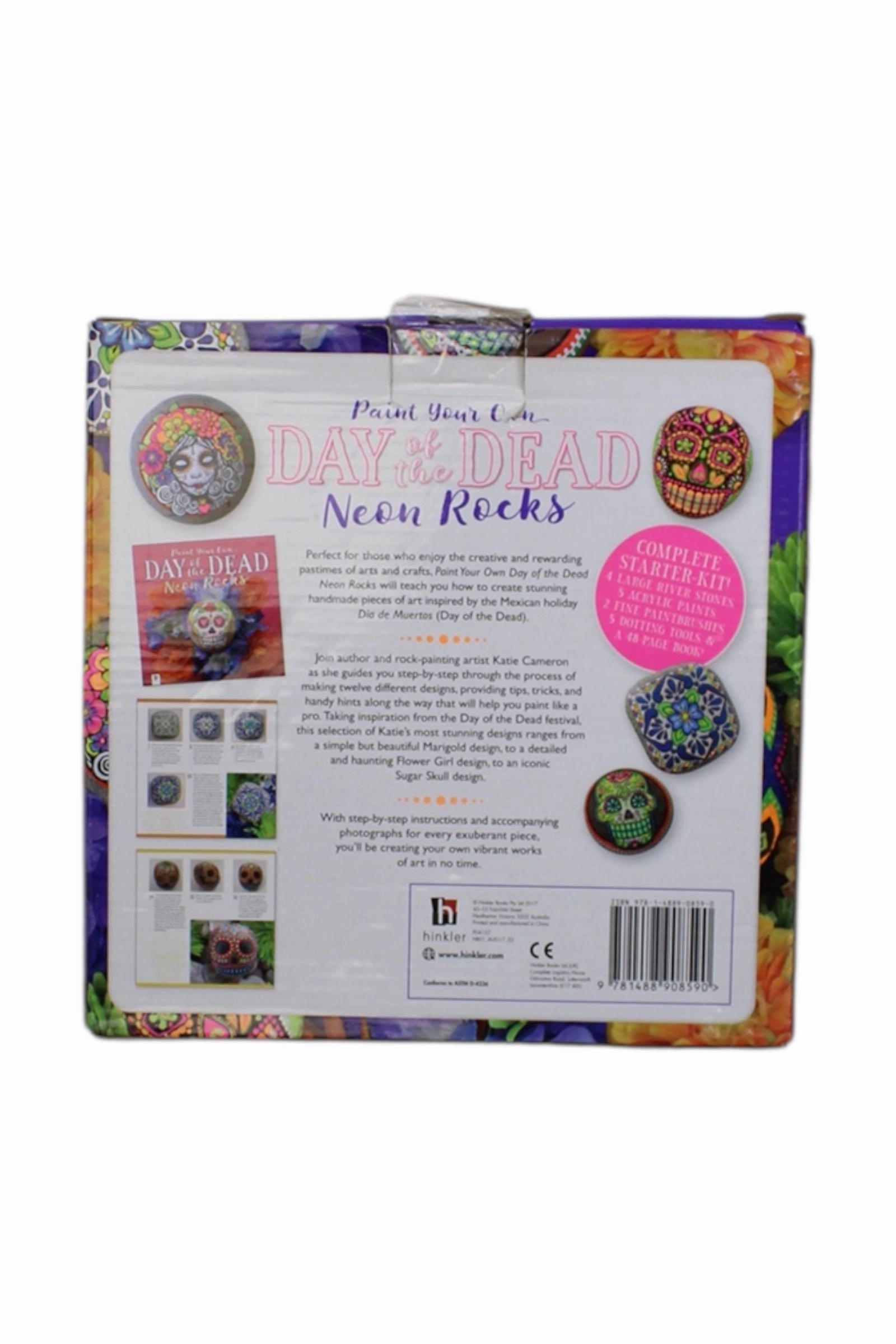 Hinkler Day Of The Dead Neon Rocks Craft Kit O/S