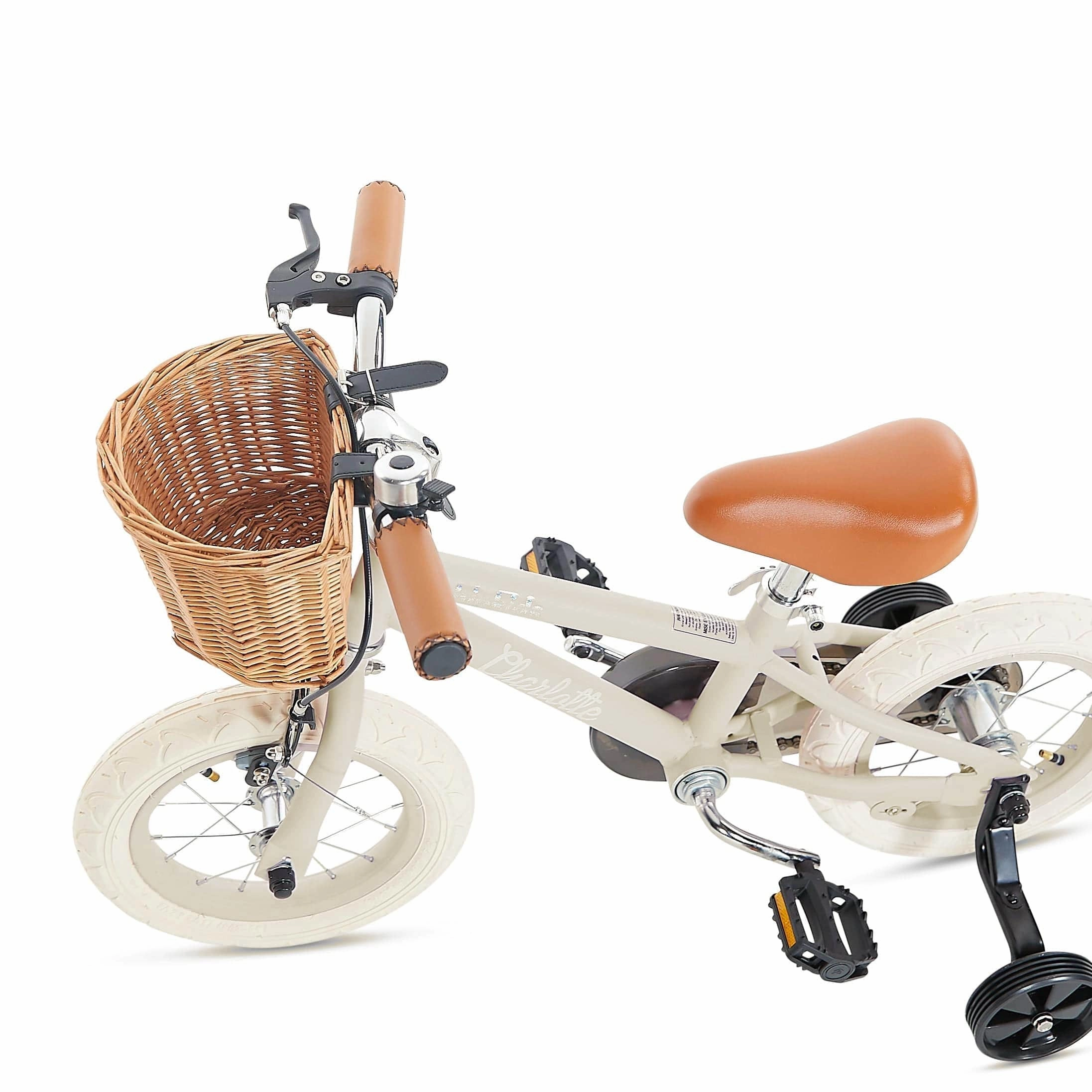HipKids Classic Steel Bike with Wicker Basket