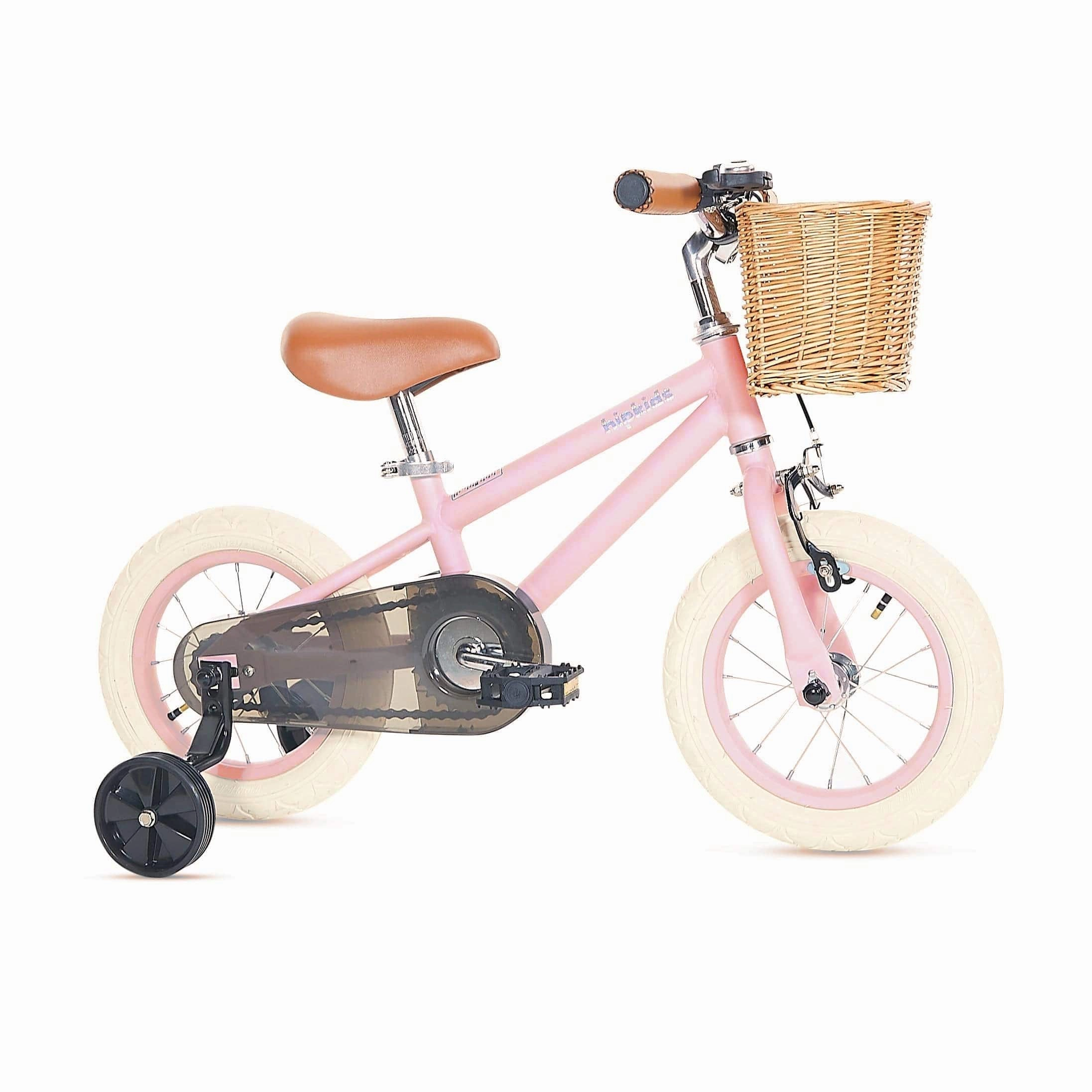 HipKids Classic Steel Bike with Wicker Basket