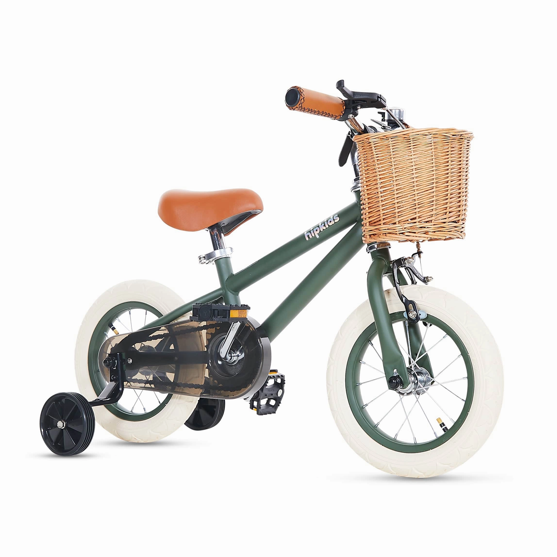 HipKids Classic Steel Bike with Wicker Basket