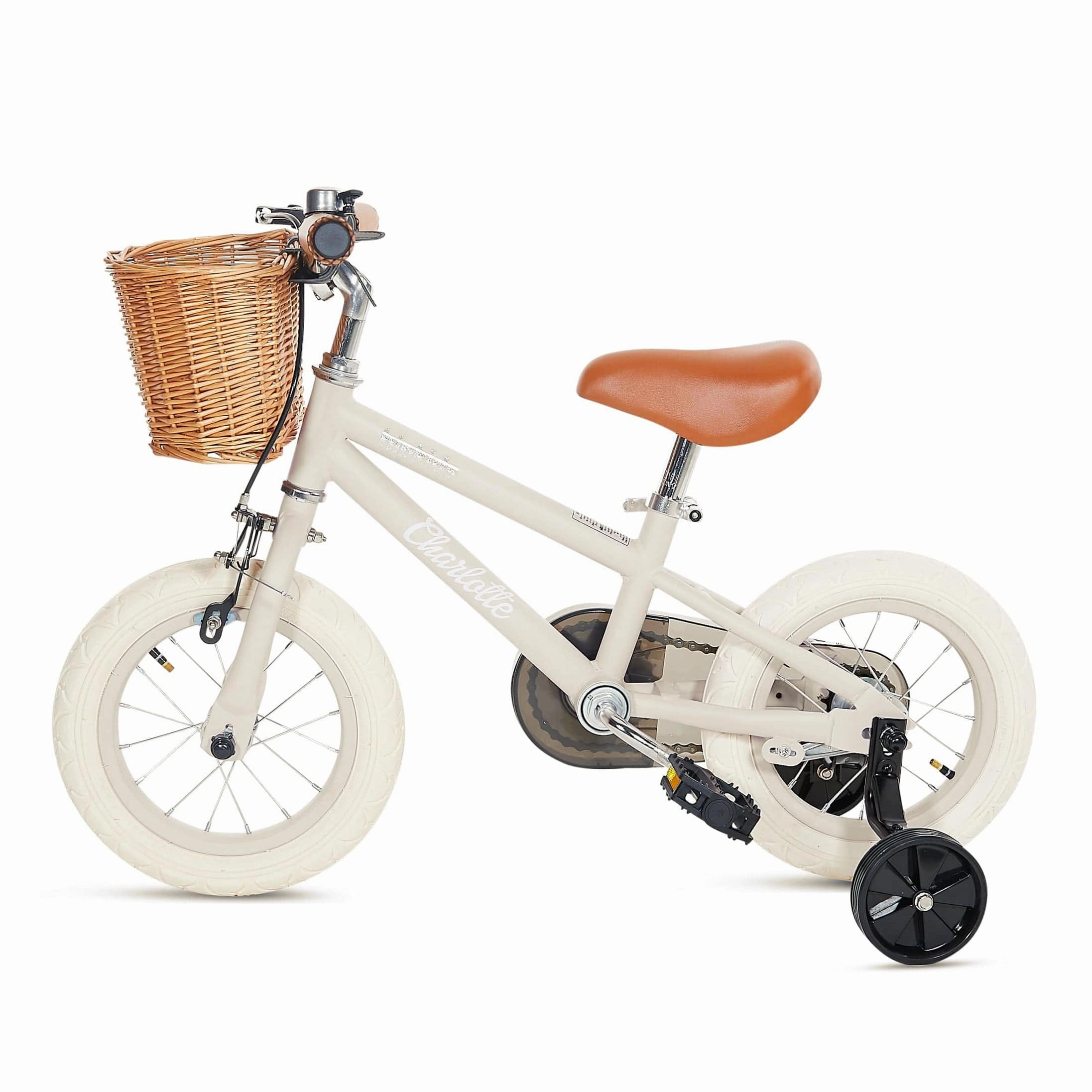 HipKids Classic Steel Bike with Wicker Basket