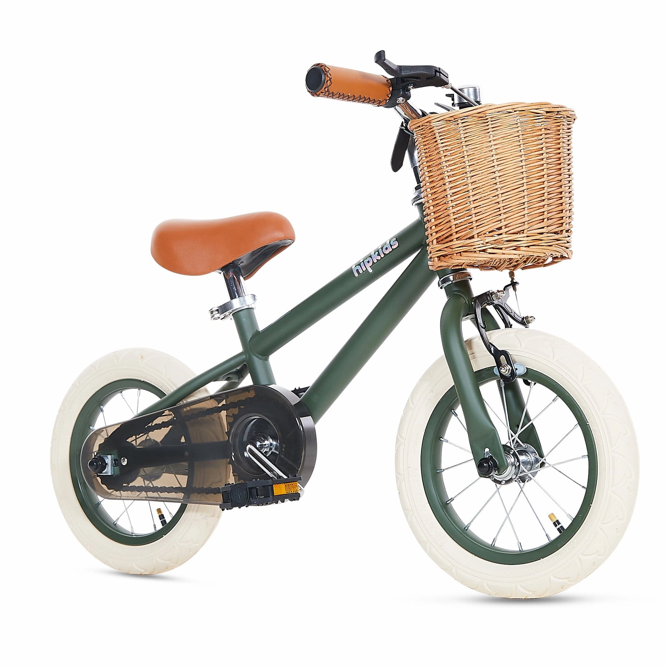 HipKids Classic Steel Bike with Wicker Basket