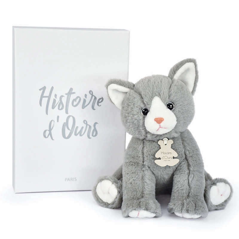 Histoire d'Ours Baby Cat Powder Grey 18cm