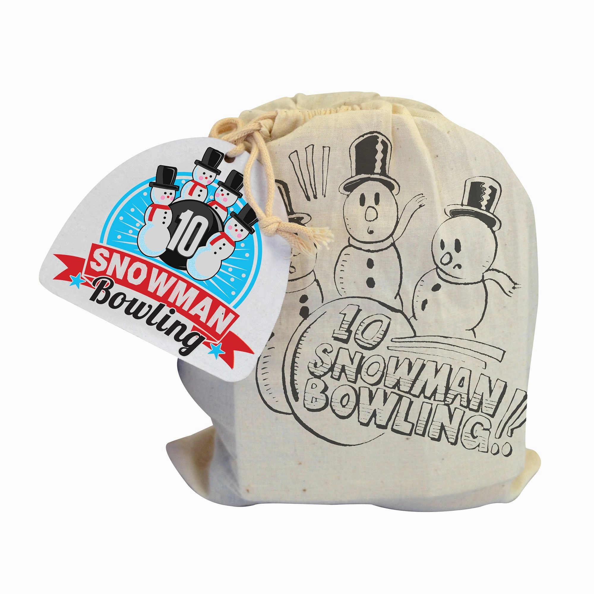 House of Marbles Snowman Bowling In A Bag