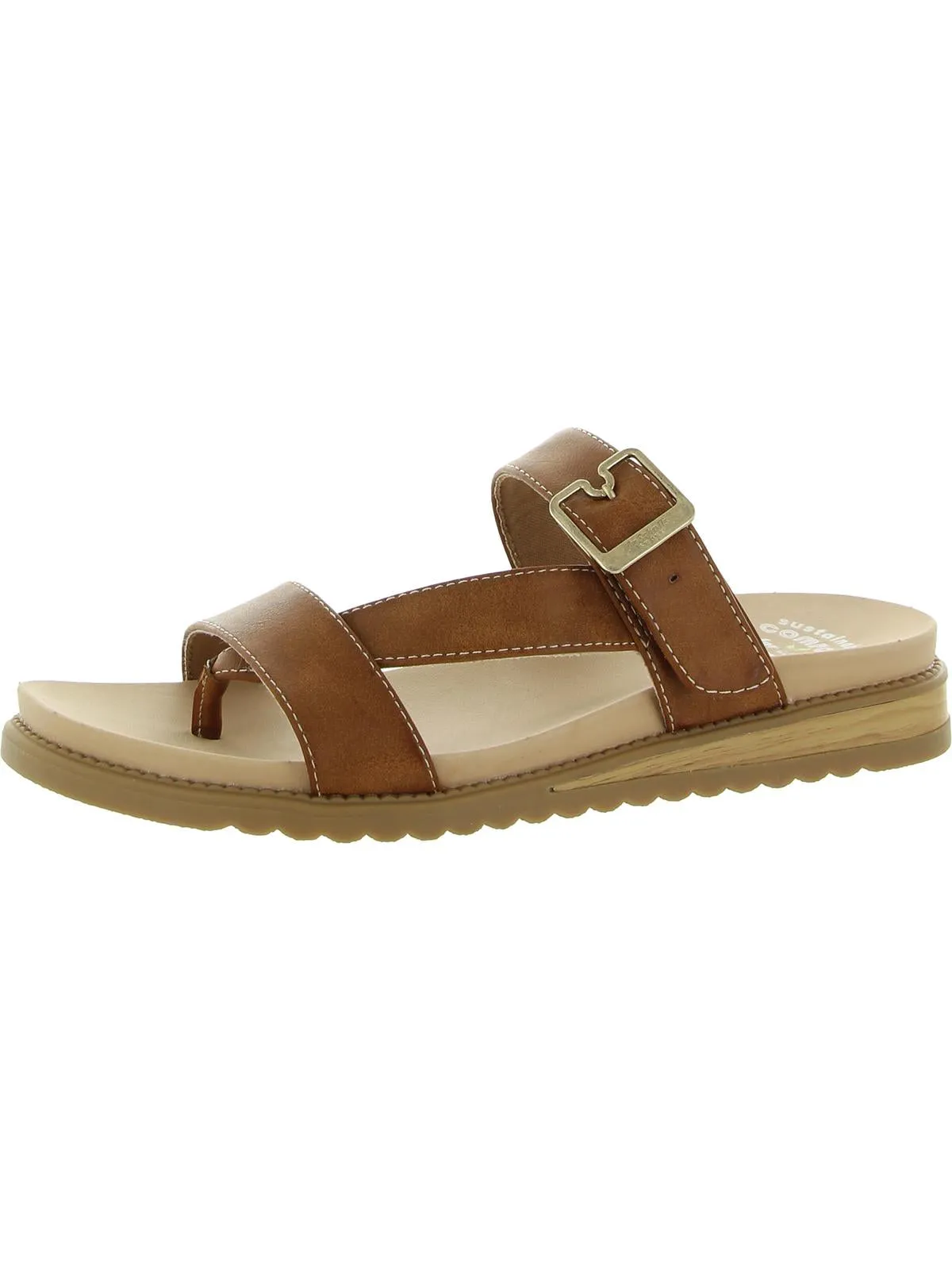 Island Dream Womens Metallic Thong Slide Sandals ecco Shoes