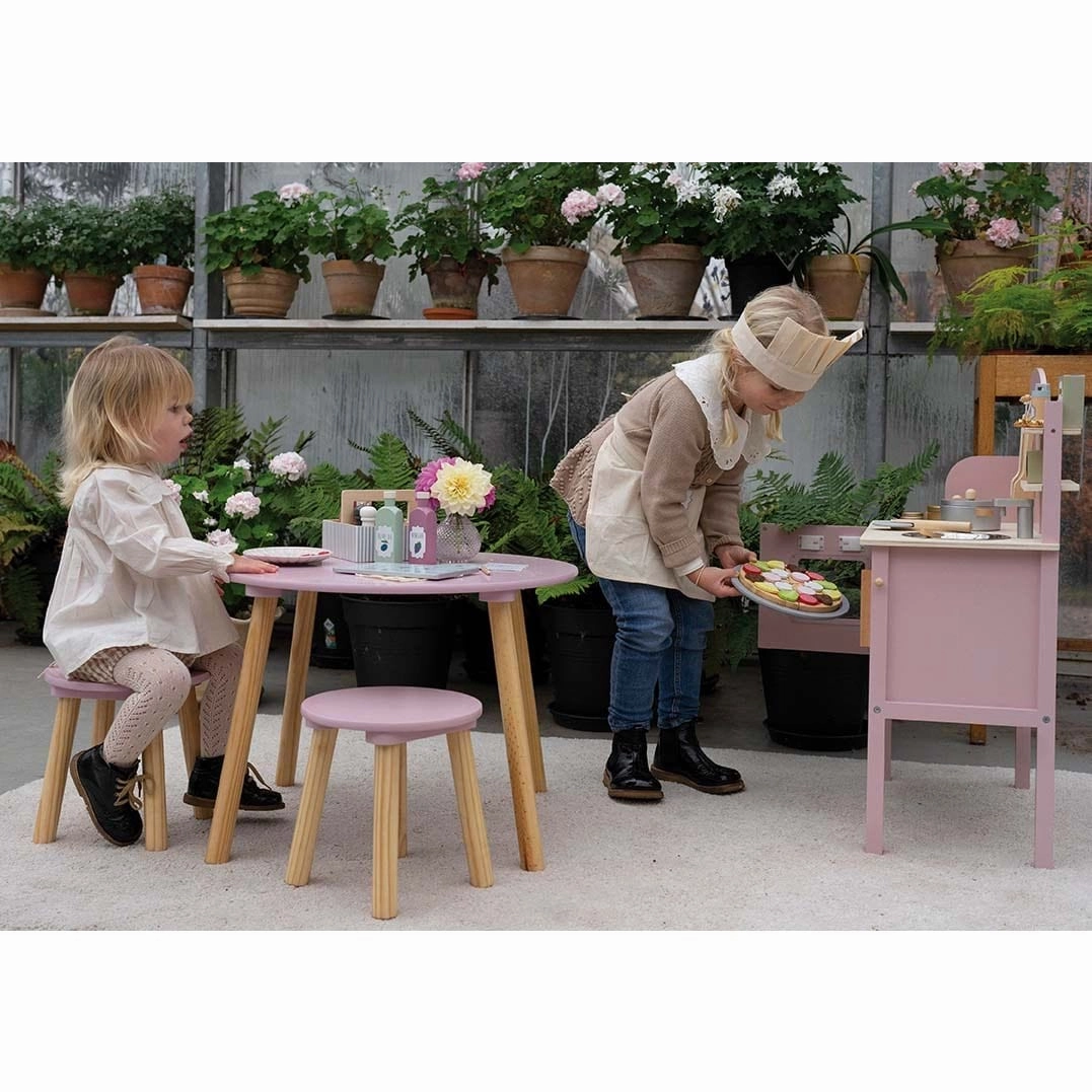 JaBaDaBaDo Kitchen with Pot & Pan Pink