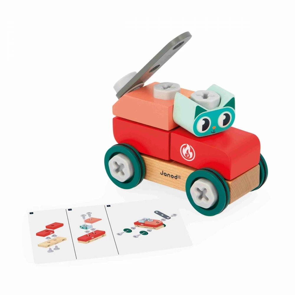 Janod Brico'Kids - DIY Car - Cat