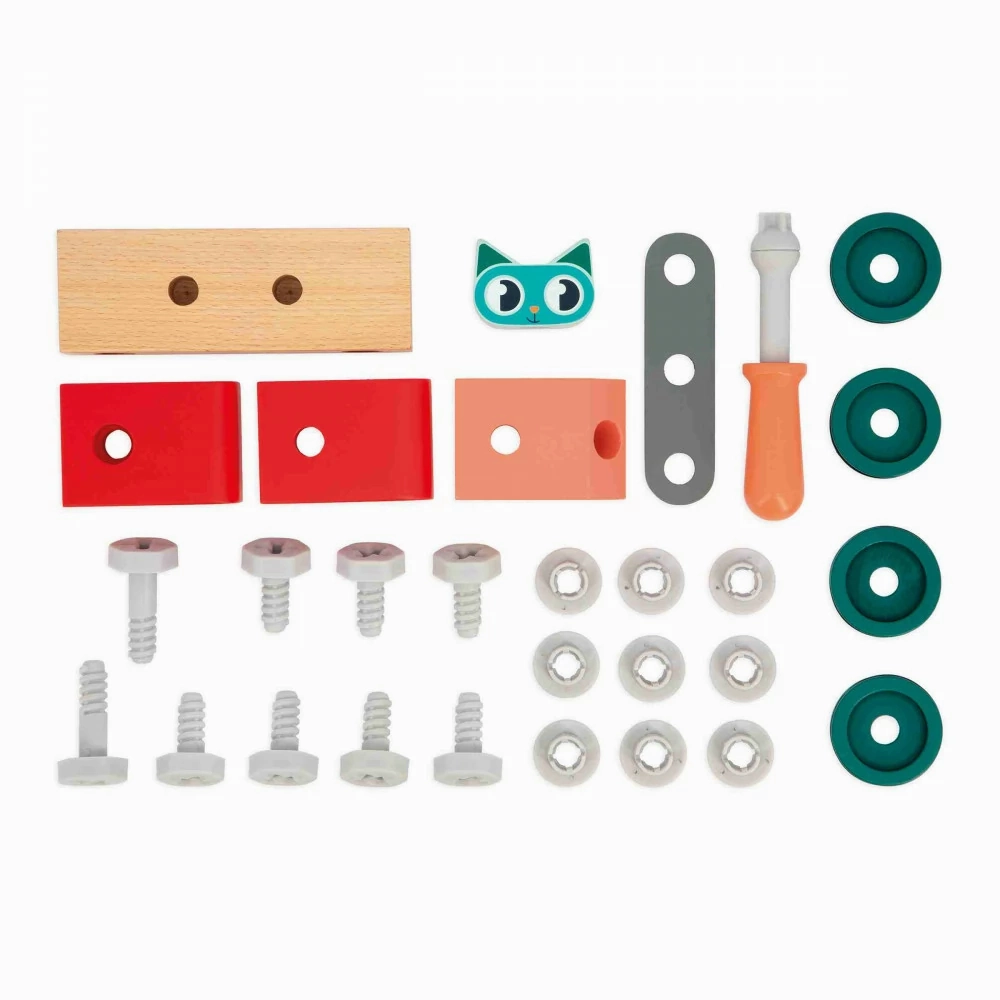Janod Brico'Kids - DIY Car - Cat