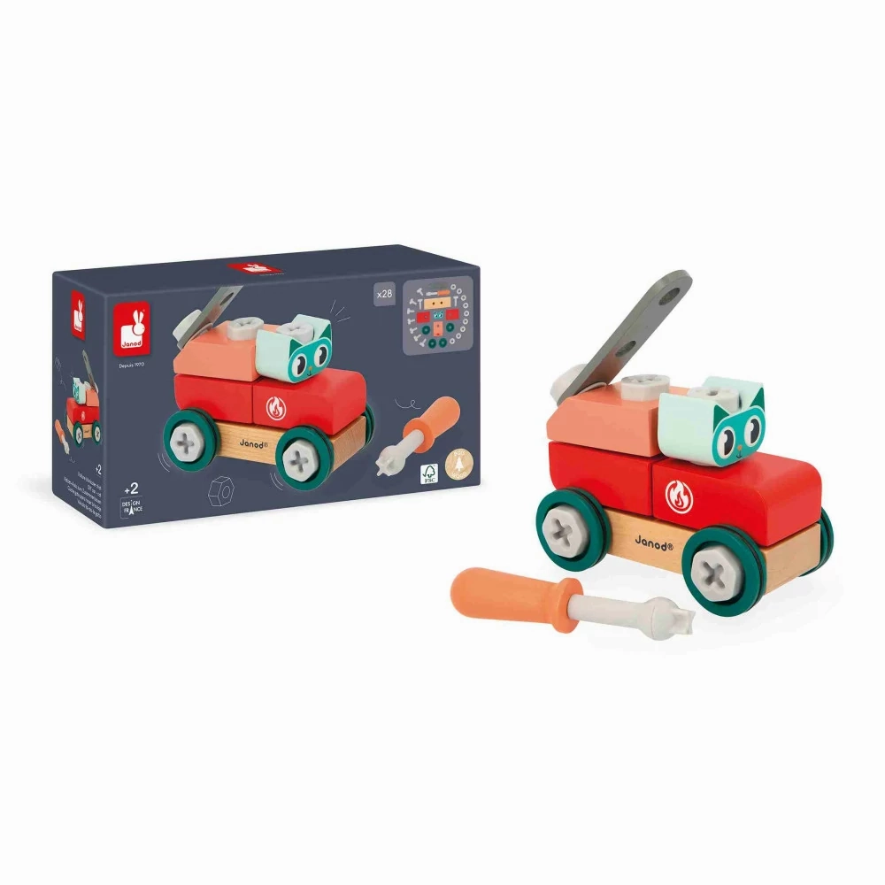 Janod Brico'Kids - DIY Car - Cat