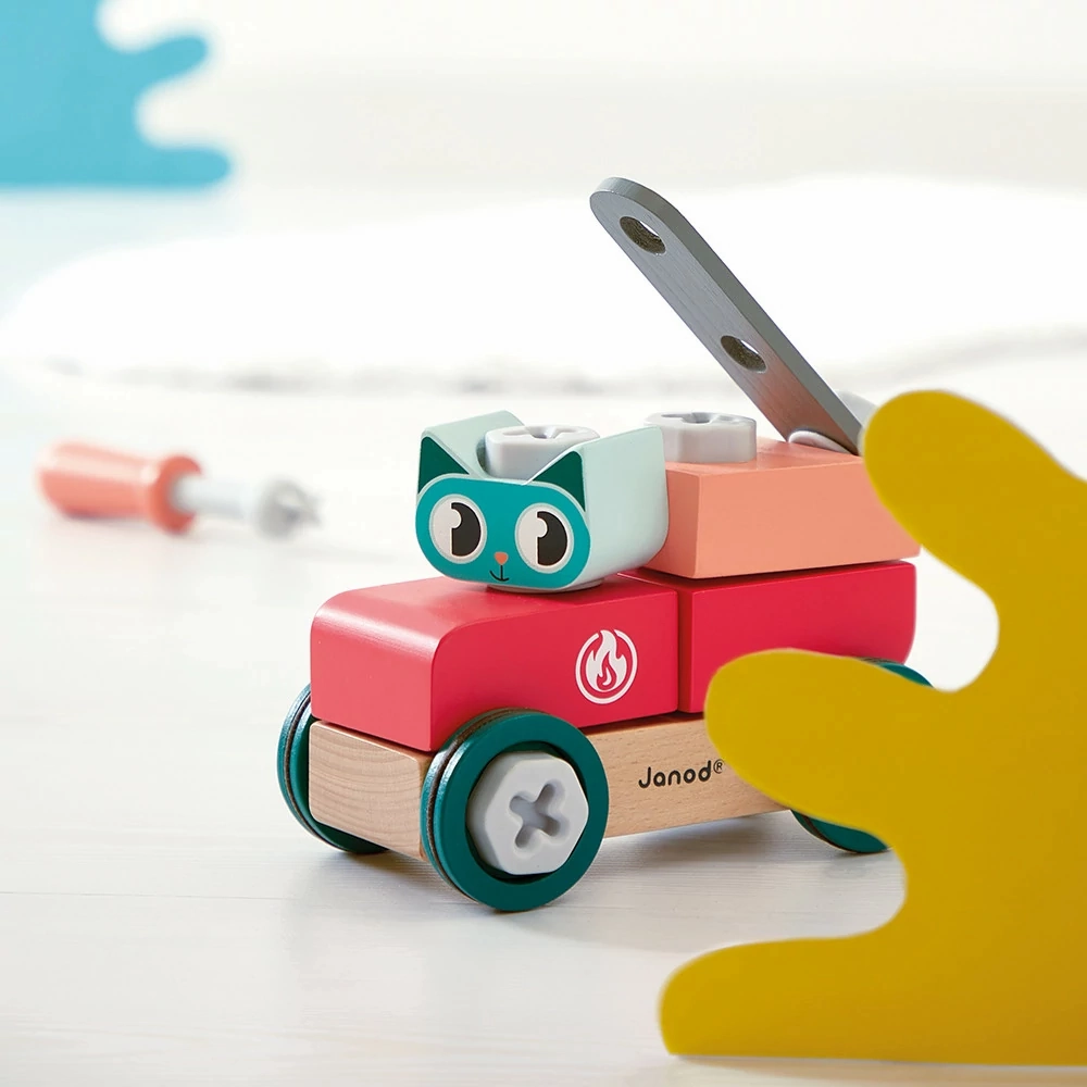Janod Brico'Kids - DIY Car - Cat