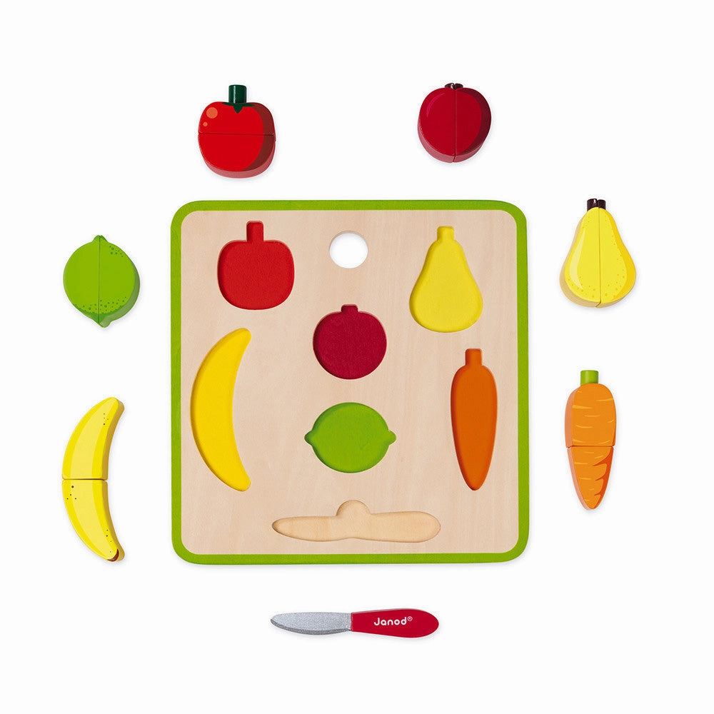 Janod Chunky Fruits and Vegetables Set