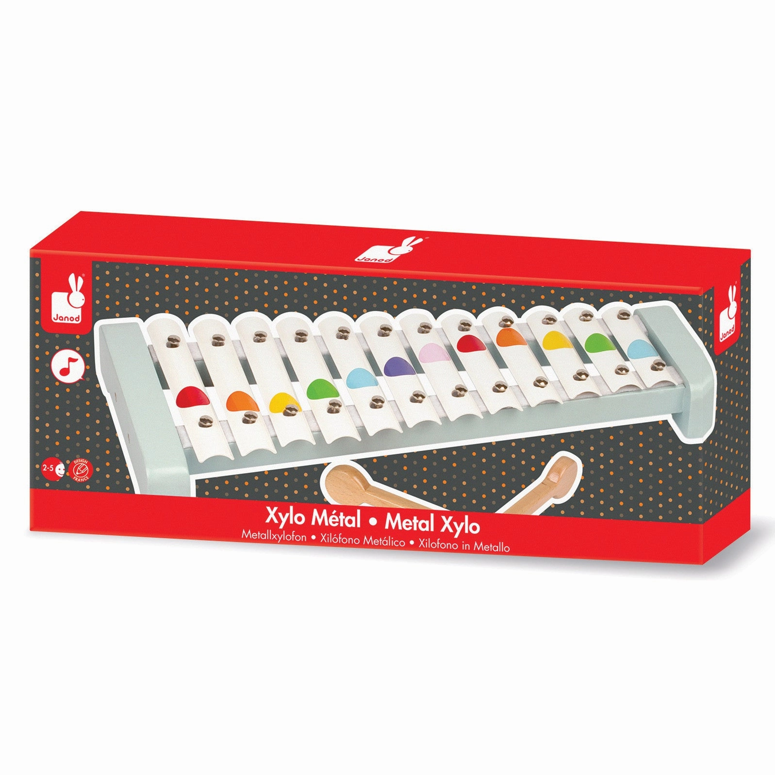 Janod Confetti Metal Xylophone