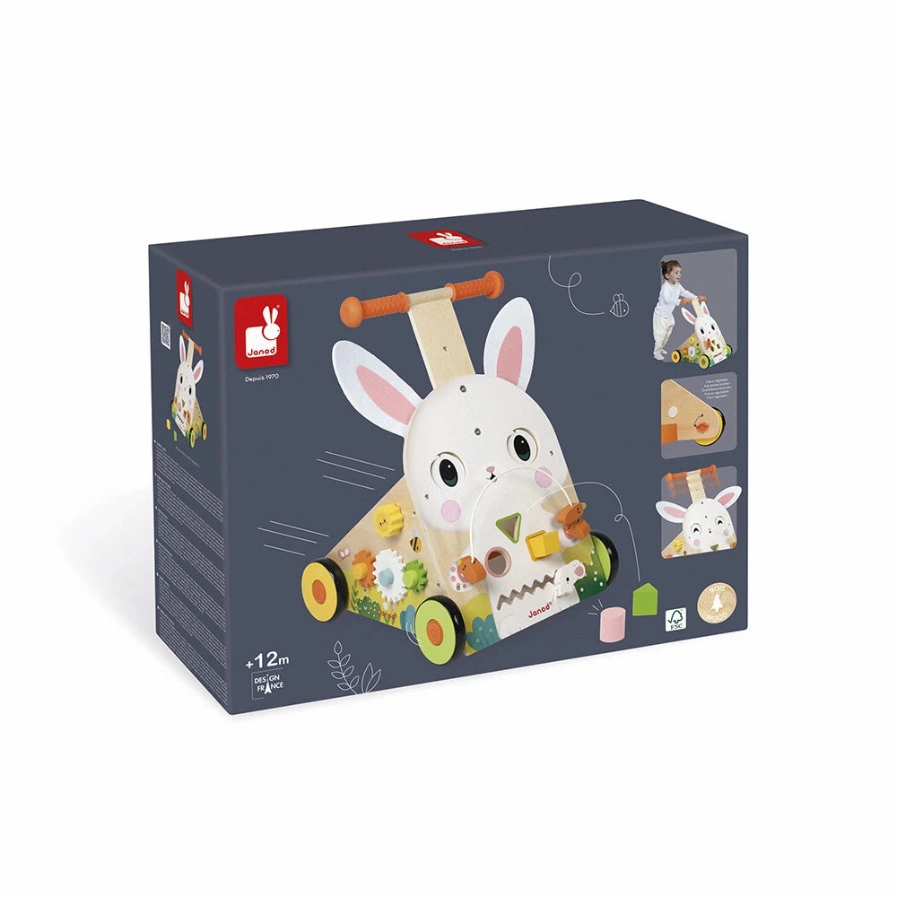 Janod Farm - Rabbit Baby Walker