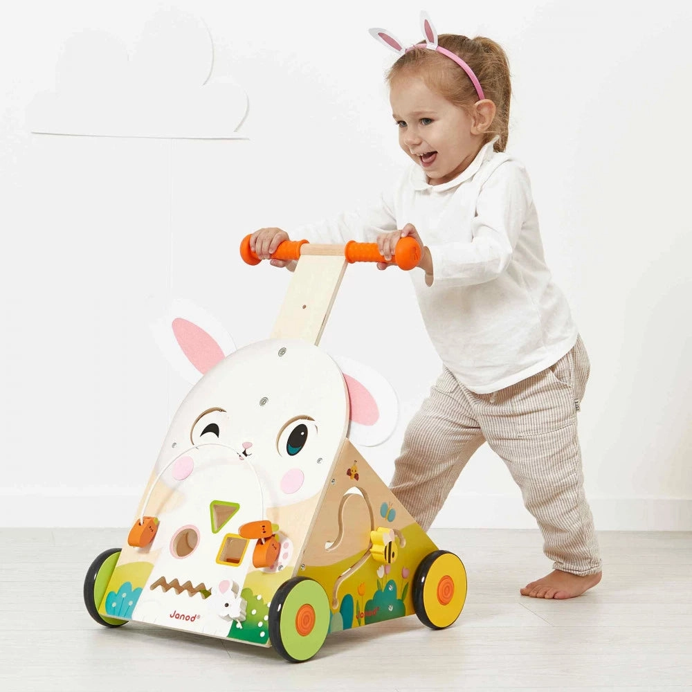 Janod Farm - Rabbit Baby Walker