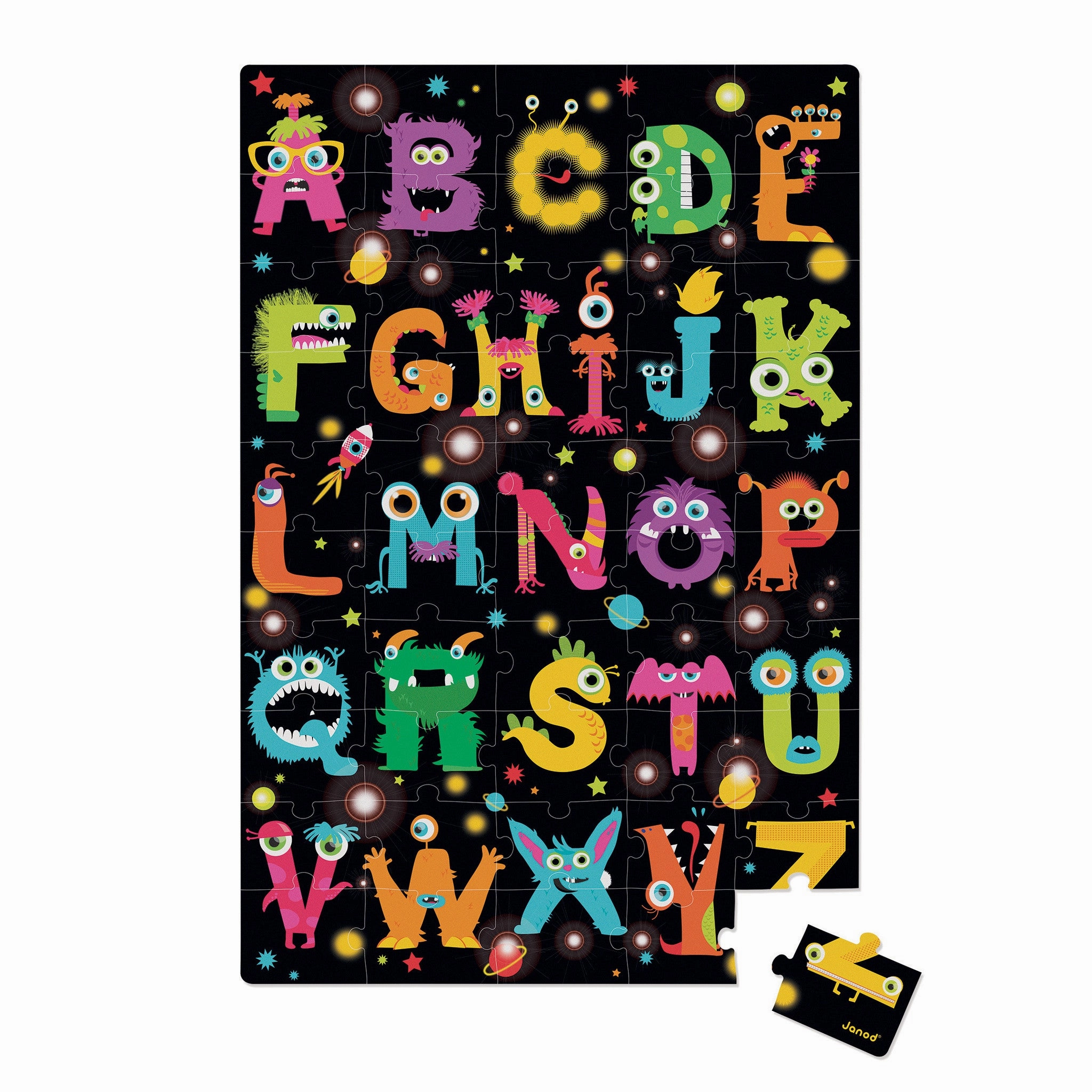 Janod Floor ABC Monsters Giant Puzzle 50pcs