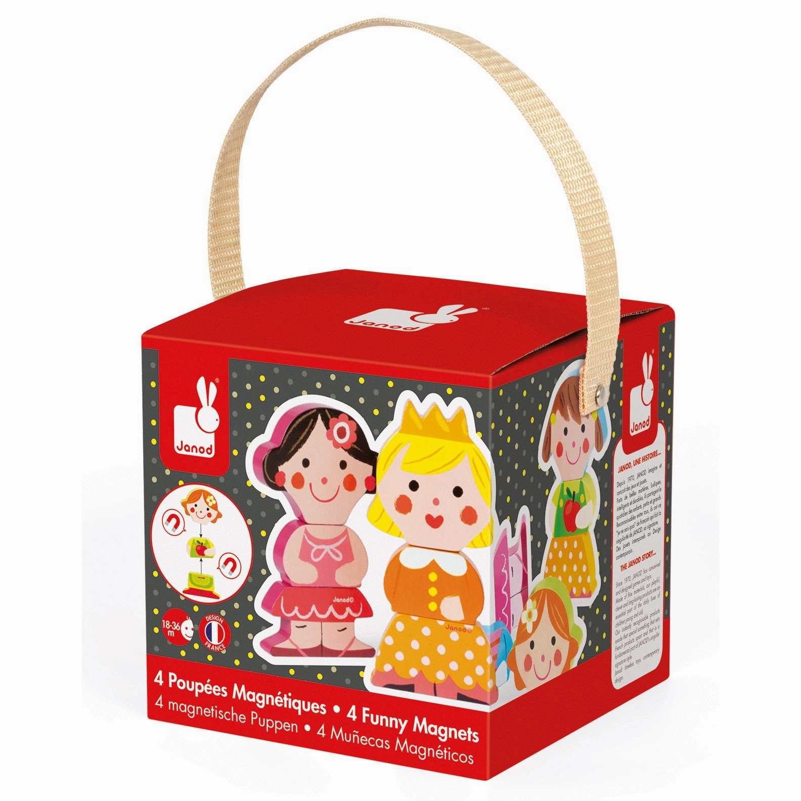 Janod Funny Magnet Baby Dolls