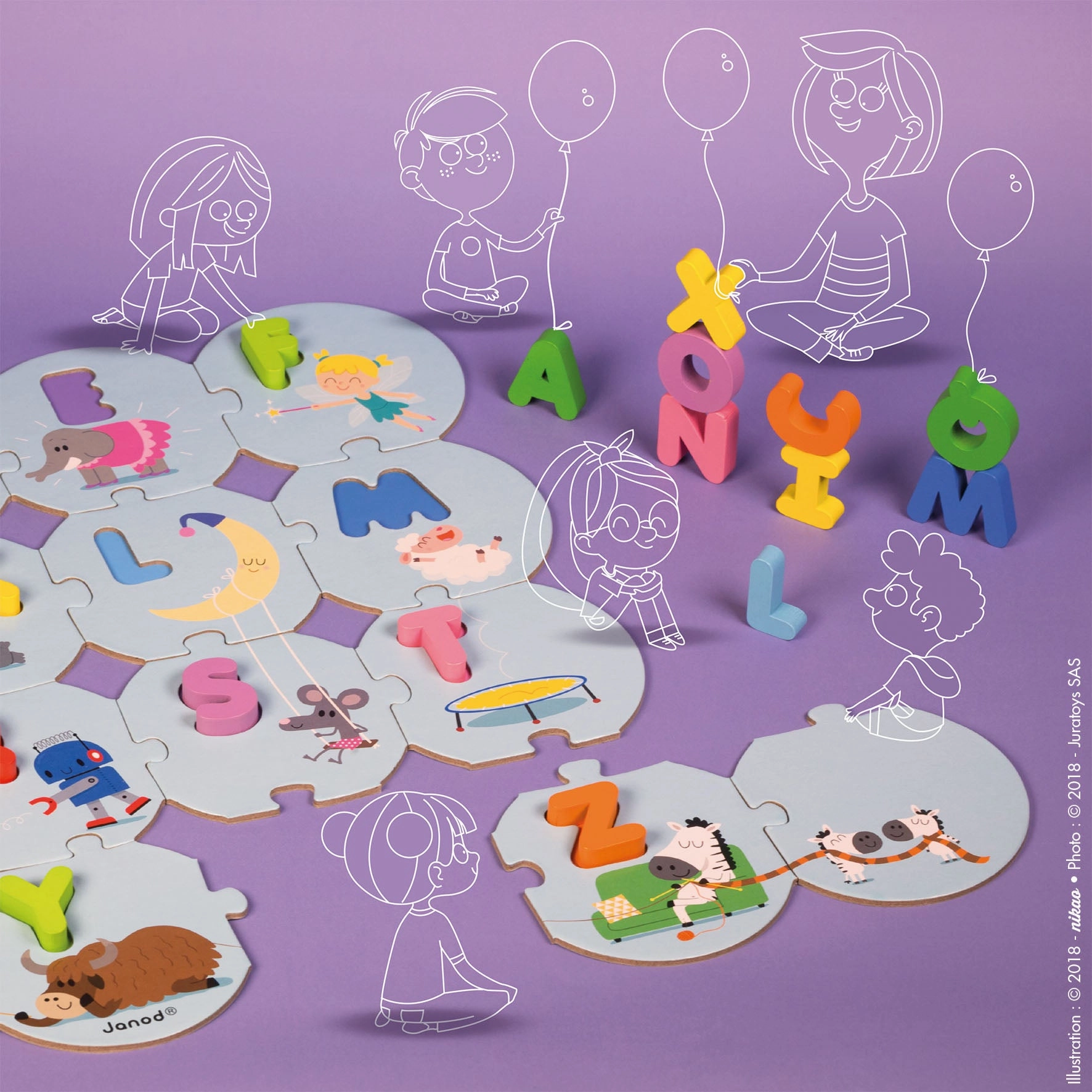 Janod I Learn The Alphabet Puzzle