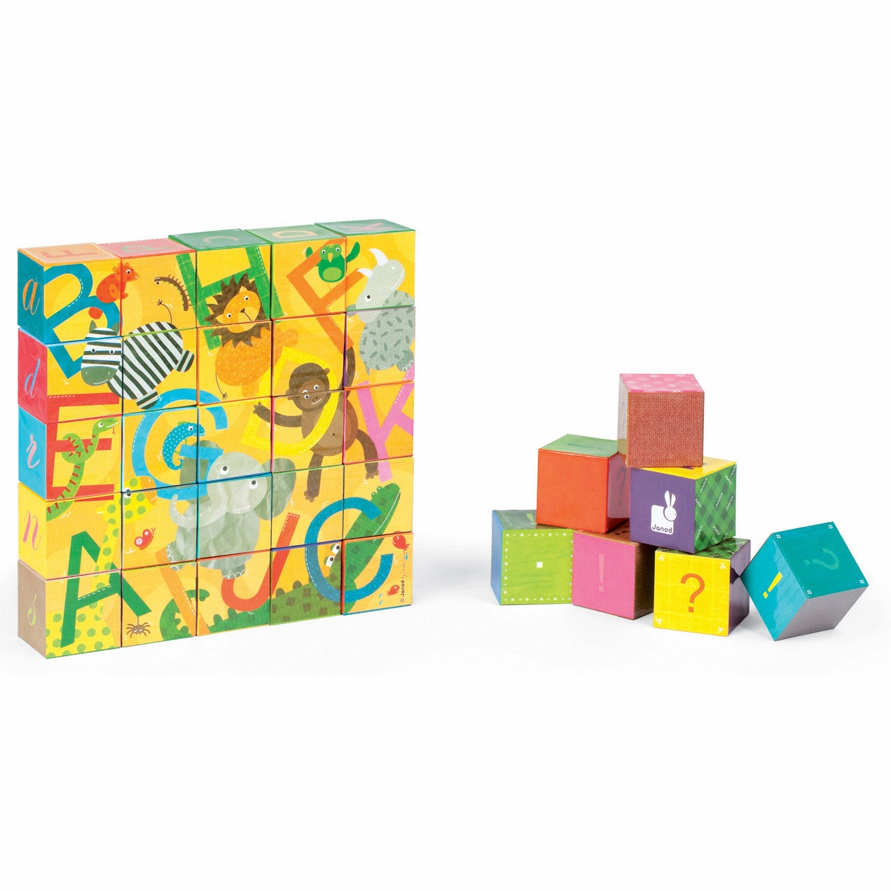 Janod Kubkid Alphabet Blocks 32 pcs