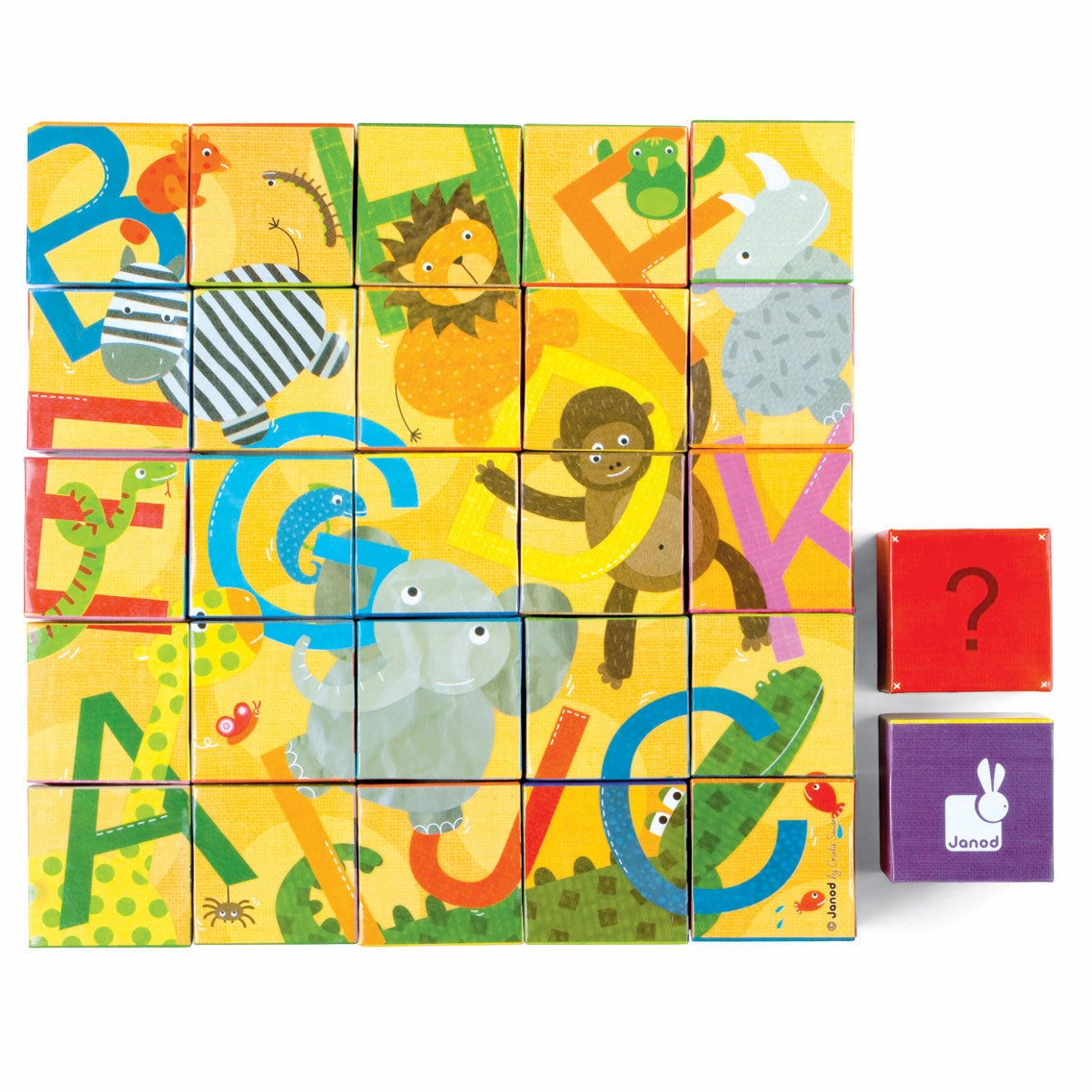 Janod Kubkid Alphabet Blocks 32 pcs