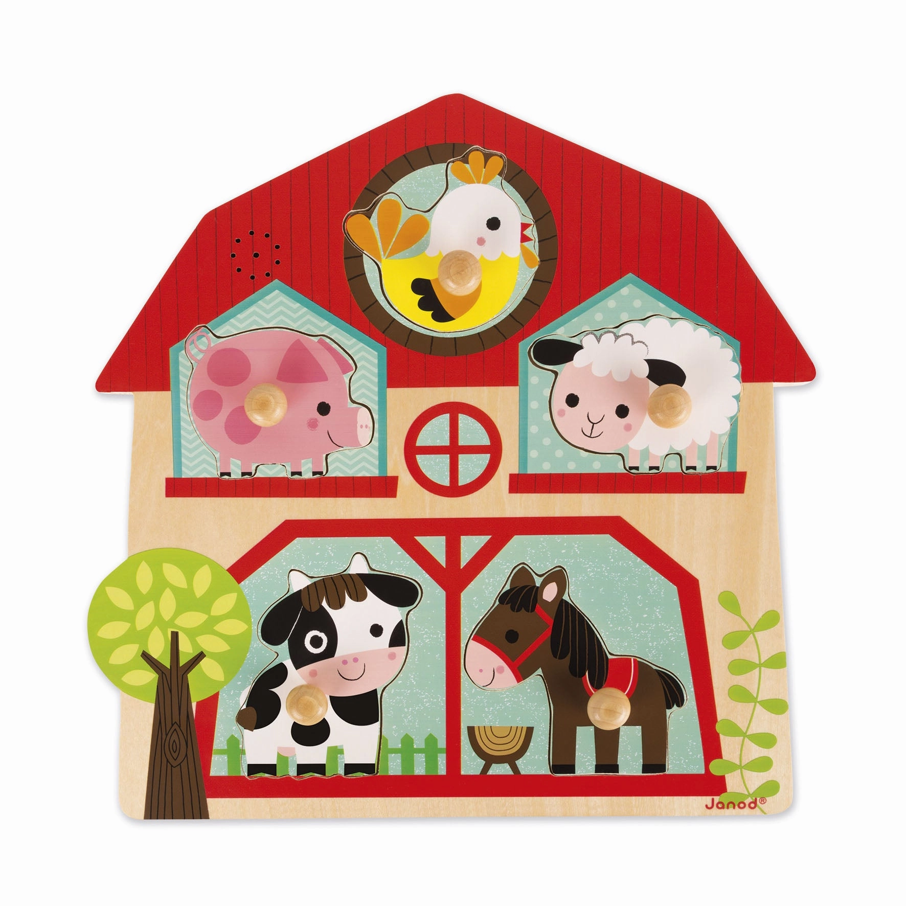 Janod Musical Puzzle The Friends of The Farm