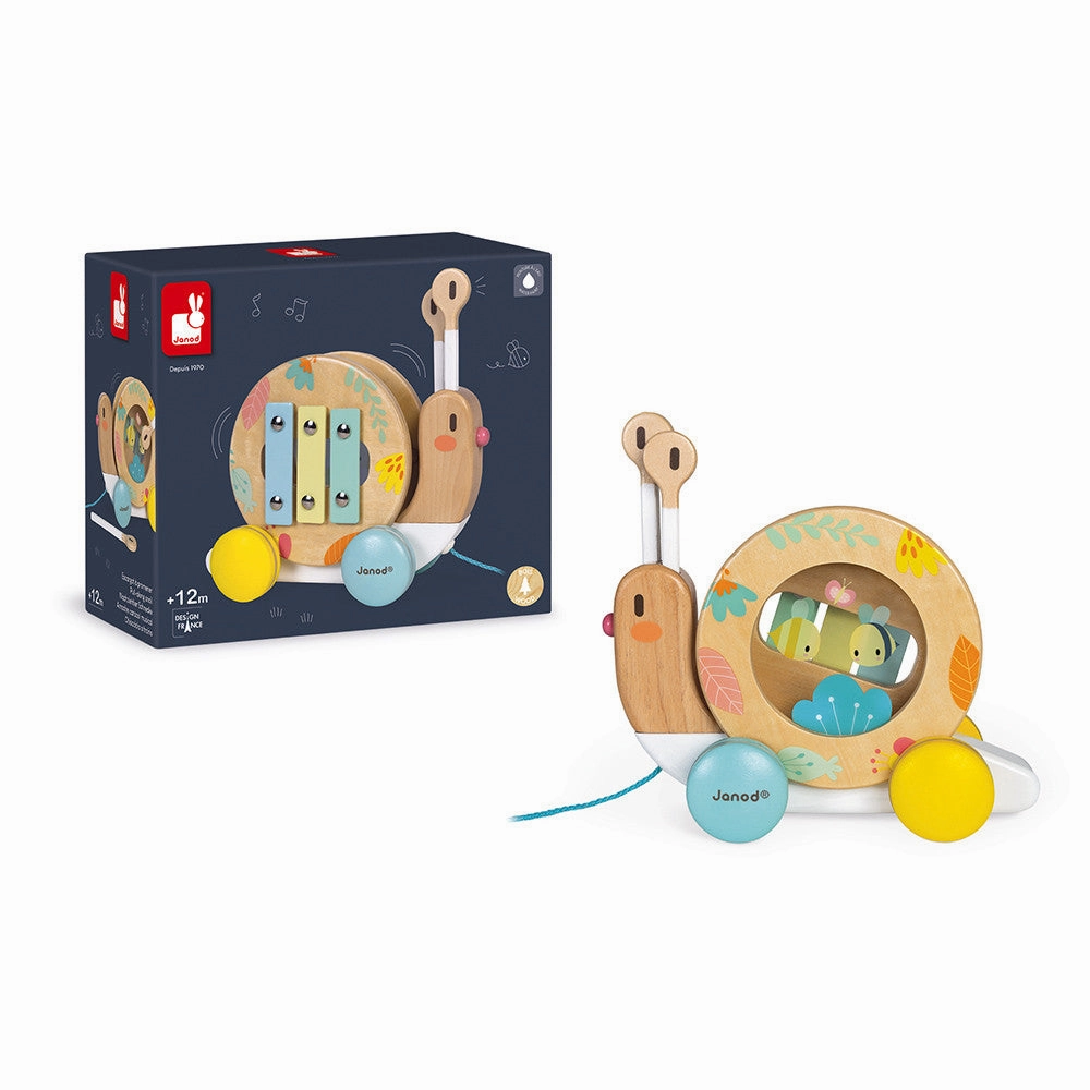 Janod Pure Pull-Along Snail