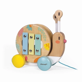 Janod Pure Pull-Along Snail