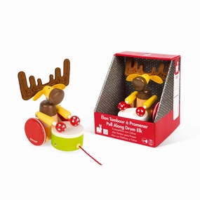 Janod Zigolos Pull Along Drum Elk