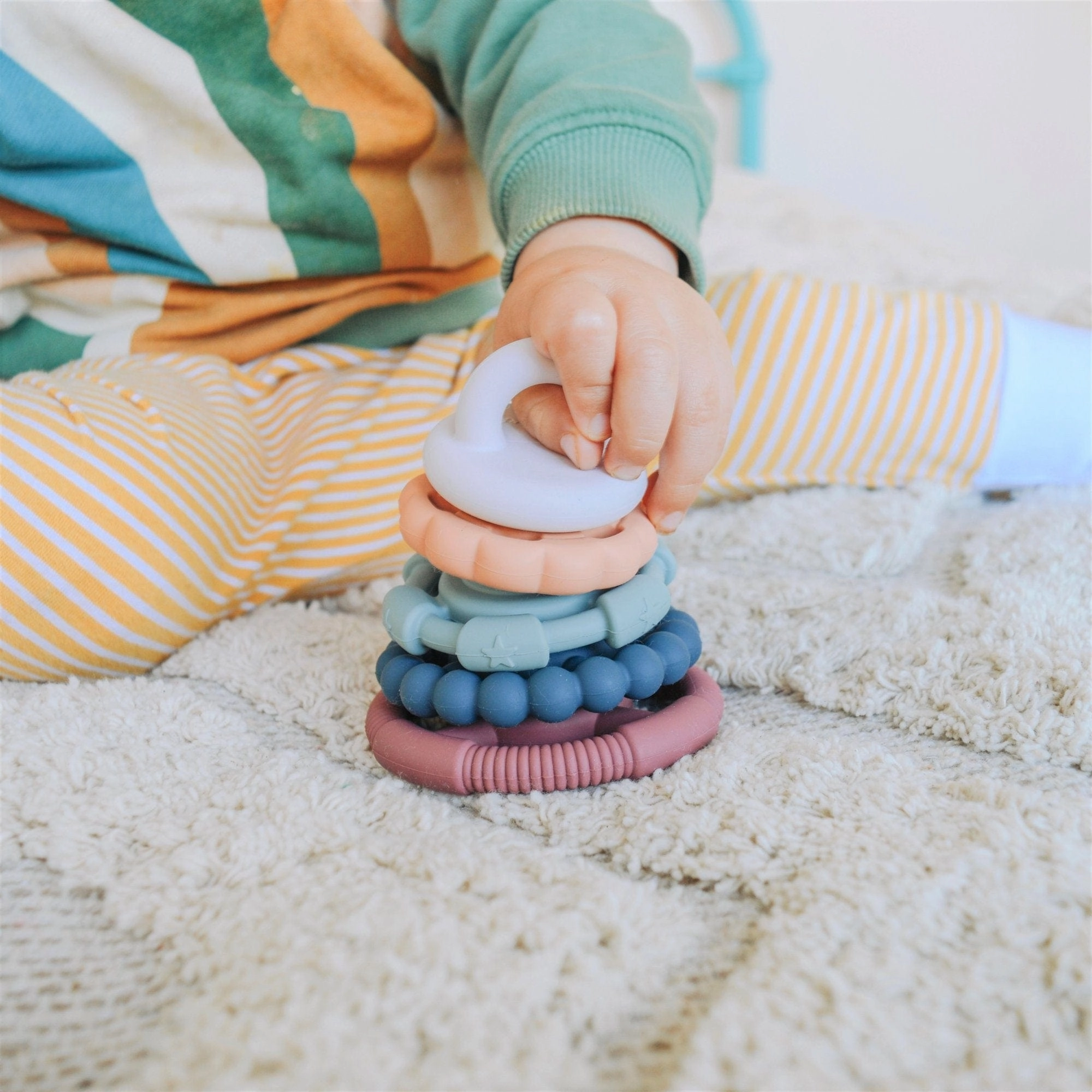 Jellystone Rainbow Stacker Teether Toy