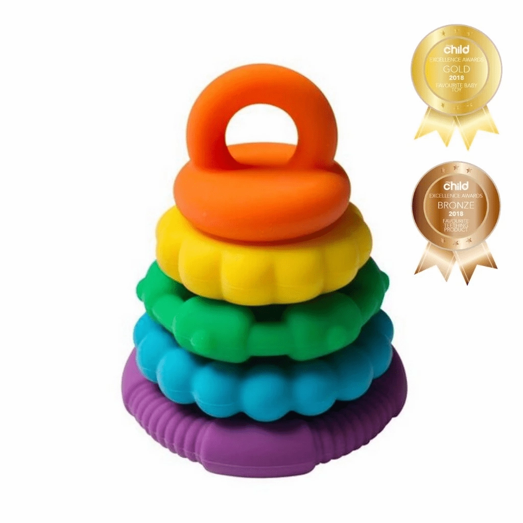 Jellystone Rainbow Stacker Teether Toy