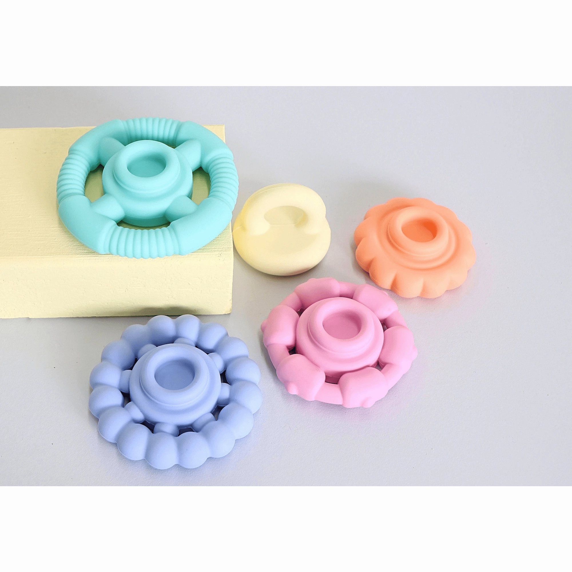 Jellystone Rainbow Stacker Teether Toy