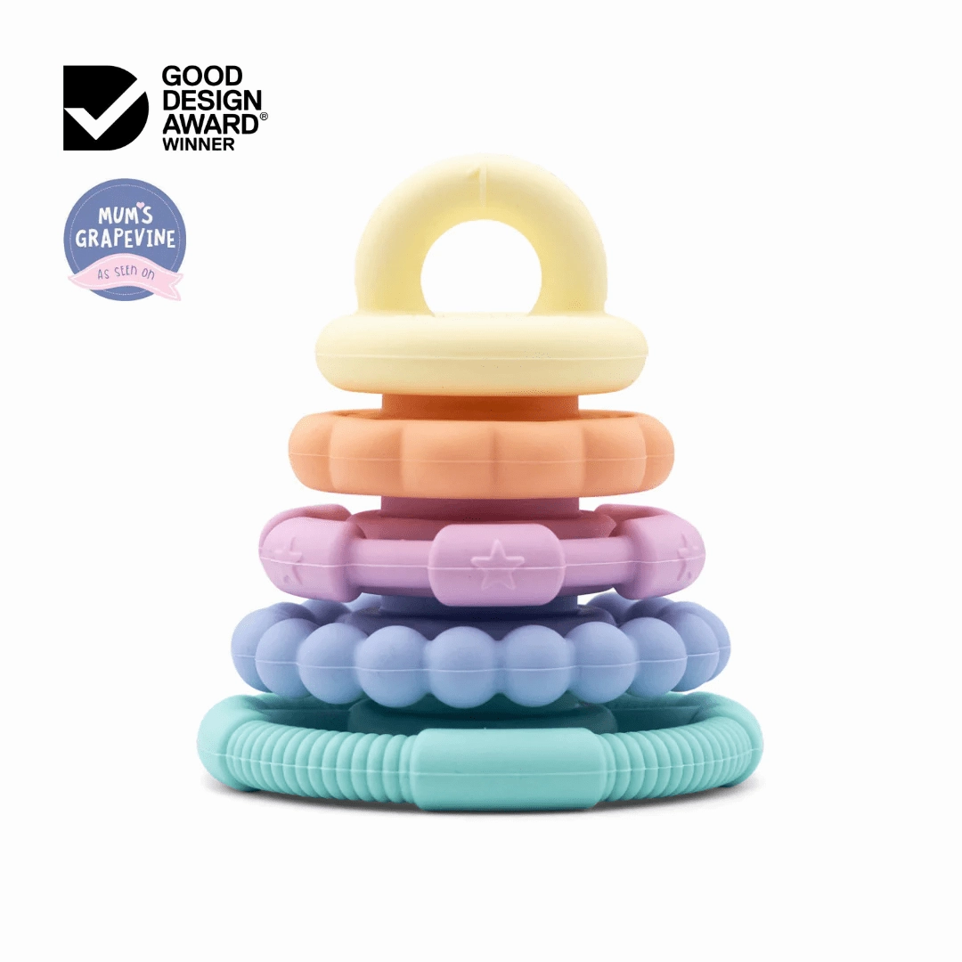 Jellystone Rainbow Stacker Teether Toy