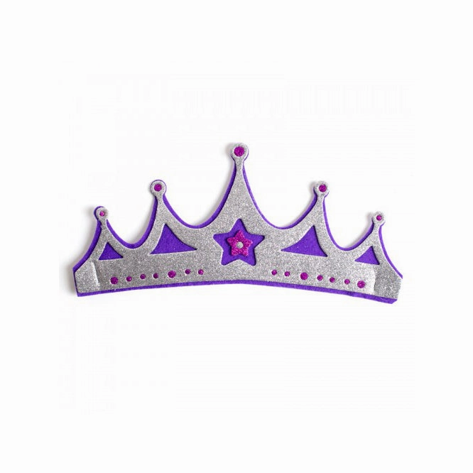 Kalid Medieval Felt Crown Purple (1 pc)