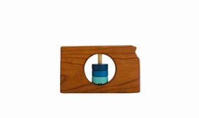 Kansas State Wooden Baby Rattle