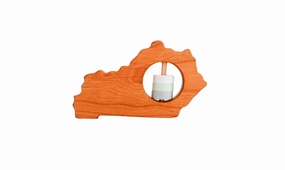 Kentucky State Wooden Baby Rattle
